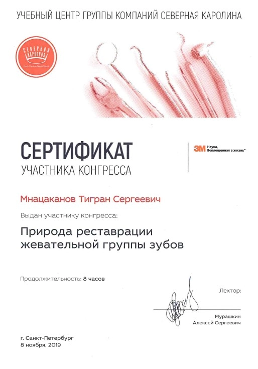 Сертификат доп образования Мнацаканова Т.С.
